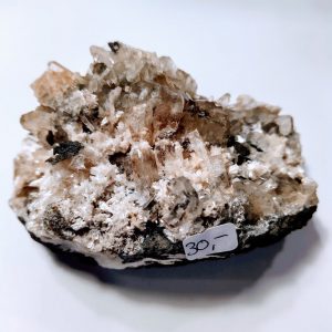 India mineralen 8- chalcedoon met apofyliet en stilbiet kristalletjes