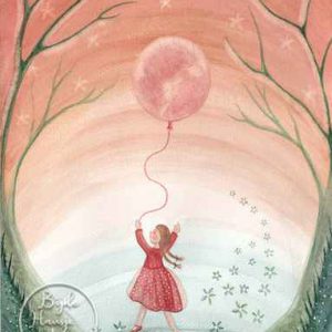 Bijdehansje – Girl with moon balloon