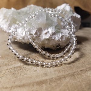 Bergkristal armband – kleine kraal (4mm)