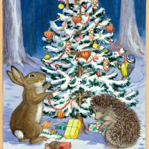 Molly Brett – Animal & birds decorating Christmas tree