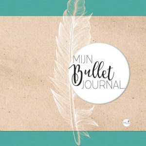 BBNC – Mijn bullet journal, blauwgroen/goud veer